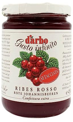 D'ARBO CONFETTURA EXTRA DI RIBES ROSSO SETACCIATA 450 GR