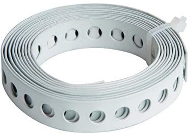 Alberts 334116 Lochband | mit oder ohne Abrollkasette | weiß kunststoffbeschichtet | Breite 12 mm | Länge 1,5 m