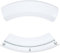 First4Spares Tumble Dryer Door Handle for Bosch WTE, WTS, WTV Series - White