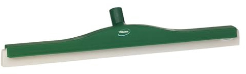Vikan - Hygiene Klassischer Bodenabzieher - Mit festem Hals - Weiße Kassette - 600mm - Grün
