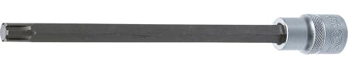 BGS 4189 | Bit-Einsatz | Länge 200 mm | Keil-Profil (für RIBE) M10,3 | Antrieb Innenvierkant 12,5 mm (1/2) | Chrom-Vanadium-Stahl | verchromt, matt | mit Rändelung