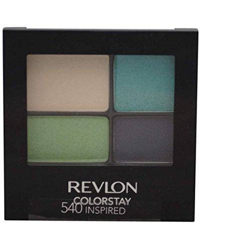 Revlon Lidschatten Palette - Schimmernd, Langanhaltend und Seidig, 4 Farben, Voller Deckkraft, Erwachsene, Grün