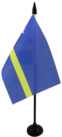 AZ FLAG - Tischflagge Curaçao - 15x10 cm - Holländische Tischfahne 10 x 15 Cm - Flaggen