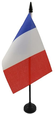 AZ FLAG - Tischflagge Frankreich - 15x10 cm - Französische Tischfahne 10 x 15 Cm - Flaggen