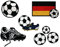 Mono-Quick Fußball, 7er Set, Aufbügler,Aufnäher,Bügelbilder,Patch,Bilder zum Aufbügeln, 7, 5, 5, schwarz