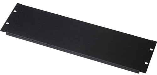 DIGITUS DN-19 BPN-03-SW – 19 Zoll Blindabdeckplatte 3HE – Blende für Netzwerk- & Serverschränke – Mit Befestigungsmaterial – Stahlblech – Pulverbeschichtet – Schwarz