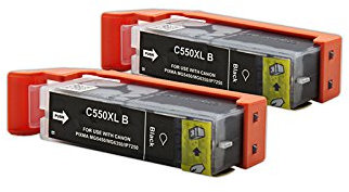 United Toner Kompatibel für Canon Pixma IP 7200 Series Tinten Sparset Black - PGI-550PGBK XL / 6431B001 - Inhalt: 2 x 24 ml