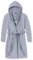 Schiesser Damen Bademantel, 95cm, Grau (Hellgrau 204), 36 EU