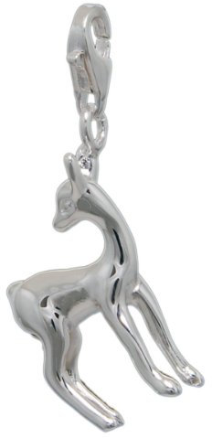 Melina Damen-Charm Anhänger Reh Bambi 925 Sterling Silber 1801487