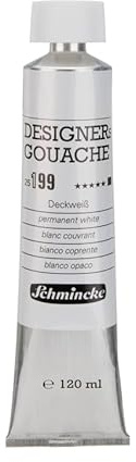 Schmincke 120ml HKS Designers-Gouache Deckweiss Gouache 25 199 012