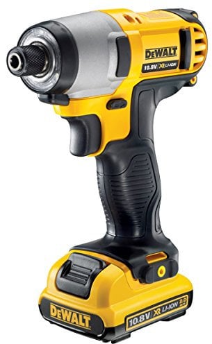 Dewalt DCF815D2 Compact Cordless XR Impact Driver, 10.8 V, Black/Yellow, Set of 5 Piece