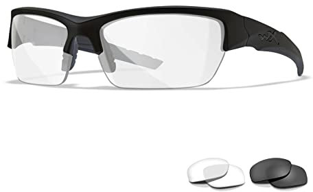 Wiley X │ WX Valor Sportsbrille Herren Schutzbrille Sonnenbrille │ Taktische Militärische Airsoft Brille │ Laufbrille Radfahren Fahrt Wandern Fischen Outdoor MTB Brille