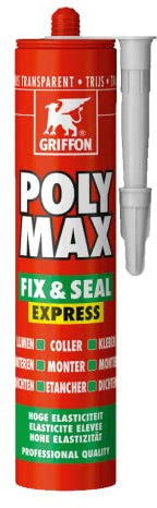 COLLE DE MONTAGE POLYMAX FIX SEAL EXPRESS 425G NOIR GRIFFON