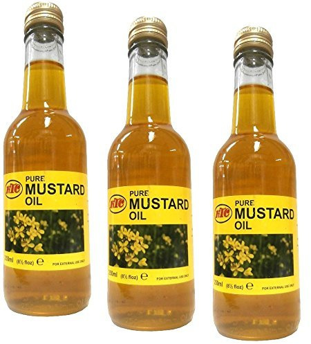 3x KTC 100% Pure Mustard Oil 250 ml (Total 750 ml)