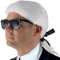 PtitClown - 18036 - Perücke KARL mit Catogan - Karl's Wig - Synthetisches Haar - Perfekt für Karneval, Mottopartys, Fashion Week, Kostümpartys, Silvester - Erwachsene Männer - Weiß