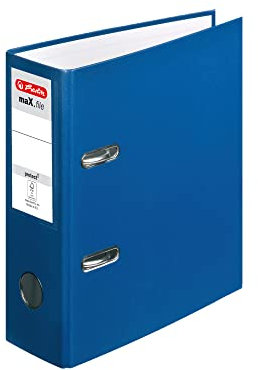 Herlitz Ordner Kunststoff A5 hoch 75mm blau