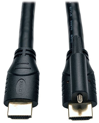 High Speed HDMI Cable with Ethernet and Locking Connector, Ultra HD 4K x 2K, 24AWG (m/1.83 m