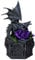 18,2 cm Drache Schönheit mit lila Rose Schmuck/Schmuckkästchen Figur