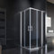 SONNI 800x760x1950mm Duschkabine Eckeinstieg Doppel Schiebetür Echtglas Duschwand