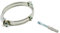 EUROPROFIL Collare Fascetta Murale Diam 250 mm Acciaio Inox Fissaggio A Muro Tubi Canne Fumarie Argento