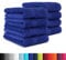BaSaTex - 8er Pack Handtuch Set für Haushalt & Gäste - Frottee-Handtücher mit Aufhängeschlaufe aus weicher Baumwolle in 50x100cm - Waschtücher für Bad Öko-Tex Standard 100 Zertifiziert - Royalblau