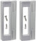 Spares2go Tirador de puerta para frigorífico y congeladores Fagor (paquete de 2, 190 mm, gris/plateado)