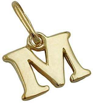 Anhänger 7x8mm Buchstabe M glänzend 9Kt GOLD