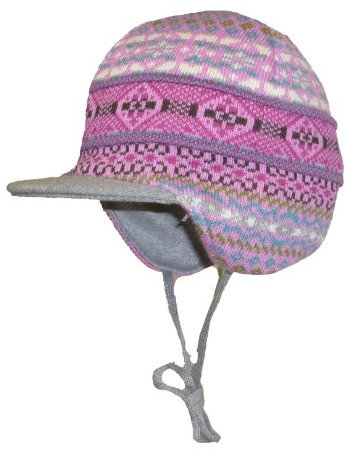 Döll Strickmmütze/Wintermütze/Schildmütze, gefüttert, mit Bindeband (55)