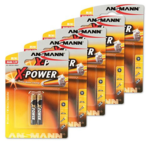 ANSMANN 1510-0005 10X Alcaline Batterie Aaaa (Lr61) / 1,5 Volt