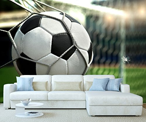 StickersWall Giant Football Goal Score Children Kids Wall Mural Photo Wallpaper Picture Self Adhesive 1099 (342cm(W) x 242cm(H))