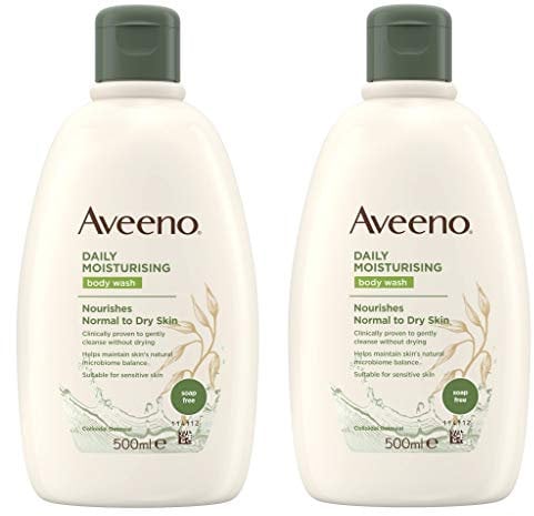 Aveeno®, 2 bagnoschiuma per pelli secche e sensibili, 500 ml