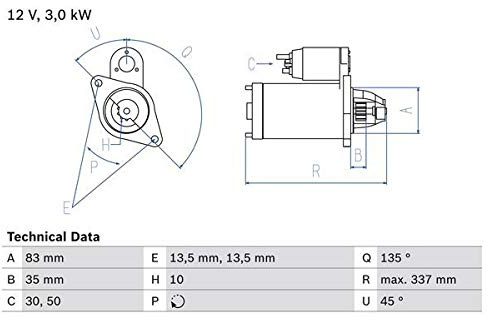 Bosch 0 986 012 420 Starter