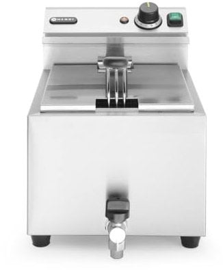 HENDI 209202 Friggitrice Mastercook con Rubinetto di Scarico, 8 L