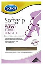 NATURAL THIGH CLOSED TOE CLASS 1 MD