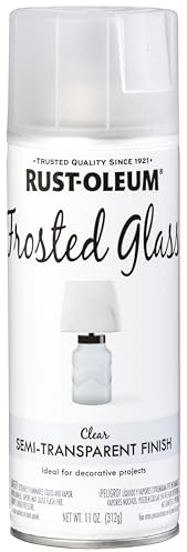 Rust-Oleum 342600 Frosted Glass Spray Paint, 11 oz, Frosted Glass