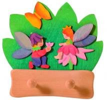 OSTHEIMER 5520125 Garderobe Elfen klein mit 2 Haken Höhe 200mm x Breite 200mm x 60mm (inkl. Haken)