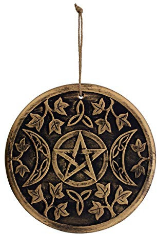 Lisa Parker Terrakotta-Wandschild „Triple Moon“.
