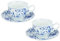 Kanesho Snoopy Indigo Karakusa Cup & Saucer Pairin Cosmetic Box Karakusa/Grape 630742