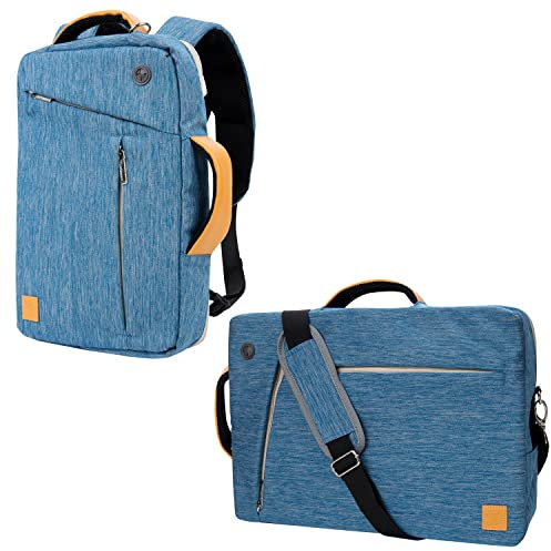 VanGoddy Slate 3 in 1 Hybrid Borsa per il trasporto universale per computer portatile, misura 15,6, colore: Blu ceruleano