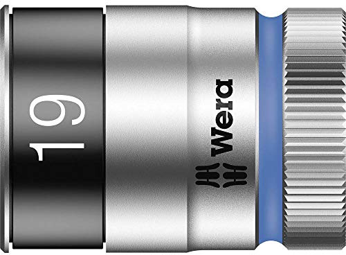 Wera 05003739001 8790 HMC HF ZYKLOP SOCKET WITH 1/2 DRIVE WITH HOLDING FUNCTION 19 X 37 MM
