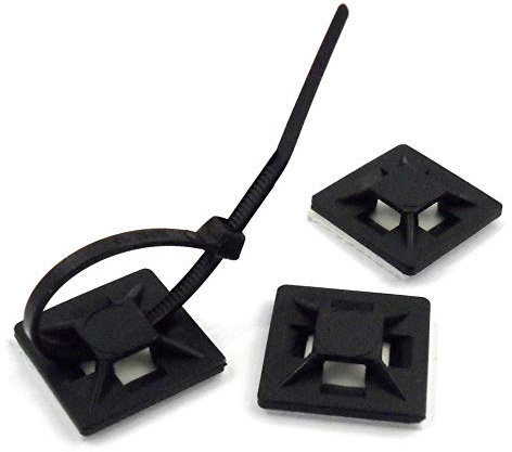 Stonges Self Adhesive Cable Tie Mounts Durable Heavy Duty (100 Pack)