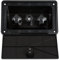 Dura Faucet DF-SA185-BK RV Außensprühbox mit Warm/Kalt-Schnellanschluss-Wasserhahn (schwarz)