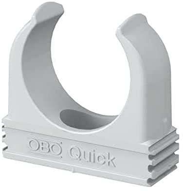 OBO Bettermann® Quick-Schelle Typ 2955/M16 100 Stück | Klemmschelle, Rohrschelle, Befestigungsschalle | anreihbar |