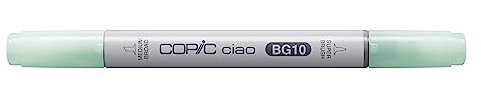 COPIC Ciao Marker Typ BG - 10, Cool Shadow, vielseitiger Layoutmarker, mit einer mittelbreiten und einer Brush-Spitze