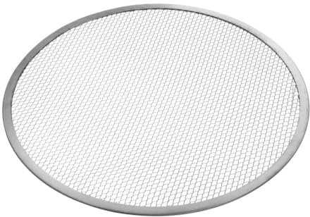 HENDI Pizza Screen, Pizzagitter, Pizzablech, Pizzaschieber, Ideal für gleichmäßiges Pizza-Backen, ø500mm, Aluminium