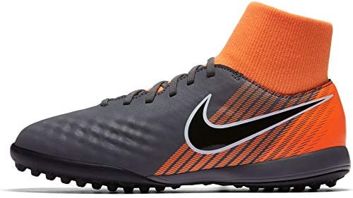 NIKE Jr Obrax 2 Academy Df Tf, Unisex-Kinder Fitnessschuhe, Mehrfarbig (Dark Grey/Black-Tota 080), 35.5 EU
