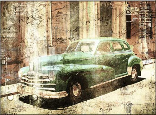 120x80cm Cuba beige braun grün abstrakt Kunstdruck von Paul Sinus Art - Leinwandbild fertig auf Keilrahmen, tolle Optik - Deutsche Qualität - moderne stilvolle Dekobilder und Designs für Ihr Wohnzimmer, Schlafzimmer Büro usw. ideal auch als Geschenk zu Geburtstag, Ostern, Weihnachten, Hochzeiten etc. - günstig und werthaltig zugleich - Bilder zum Träumen