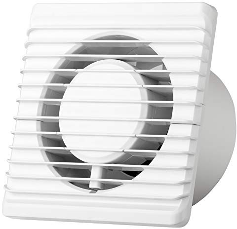Badventilator Ø 125 mm Feuchtigkeitssensor Hygrostat Timer Nachlauf Ventilator Wandlüfter Wandventilator Badlüfter Ventilator Einbaulüfter