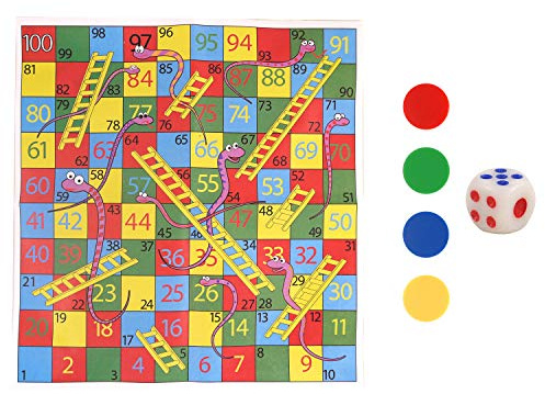 12 SNAKES & LADDERS MINI GAME DICE PARTY TOY BAG FILLER LOOT PRIZES