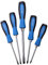 SW-Stahl 31816L Schraubendrehersatz 5 teilig, Schlagkappe, Schlitz 4,5 + 5,5 + 8 + PH1 + 2
